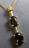 1.11CT DIAMOND & AAA SMOKY TOPAZ 14KT YELLOW GOLD OVAL & ROUND FLOATING PENDANT