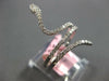 ESTATE .38CT DIAMOND 14KT WHITE GOLD 3D HAPPY SNAKE FUN RING