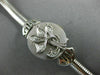 ANTIQUE .15CT OLD MINE DIAMOND 14KT WHITE GOLD 3D FLOWER WATCH BRACELET #2059