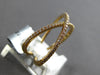 ESTATE .22CT DIAMOND 18KT ROSE GOLD 3D CLASSIC CRISS CROSS INFINITY LOVE RING