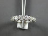 ESTATE 4.04CT DIAMOND 14K WHITE GOLD ROUND SHARE PRONG ETERNITY ANNIVERSARY RING