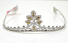 ESTATE 6.92CT WHITE & FANCY YELLOW DIAMOND 18KT WHITE GOLD TIARA CROWN HEADPIECE
