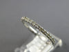 ESTATE .54CT DIAMOND 14KT WHITE GOLD 3D CLASSIC ROUND ETERNITY ANNIVERSARY RING