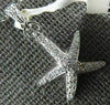 ESTATE .32CT DIAMOND 14KT WHITE GOLD 3D CLASSIC STAR FISH FUN PENDANT