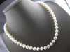 ESTATE AAA SOUTH SEA PEARL 14KT WHITE GOLD 3D CLASSIC 8MM LOVE NECKLACE #27887