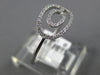 ESTATE .12CT DIAMOND 14KT WHITE GOLD 3D CLASSIC DOUBLE OVAL LOVE KNOT FUN RING