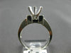 .96CT DIAMOND 14K WHITE GOLD 3D ROUND PRINCESS SEMI MOUNT ENGAGEMENT RING #23794