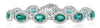 LARGE 11.74CT DIAMOND & AAA EMERALD OVAL & ROUND MULTI FLORAL TENNIS BRACELET