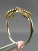 ESTATE .38CT PINK DIAMOND 18KT WHITE & ROSE GOLD 3D CLASSIC INFINITY LOVE RING