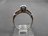 ANTIQUE OLD EURO MINE CUT DIAMOND 14KT WHITE GOLD FILIGREE PROMISE RING #11634