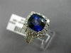 LARGE 2.23CT ROUND & BAGUETTE DIAMOND & SAPPHIRE 18KT WHITE GOLD ENGAGEMENT RING