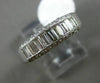 ESTATE .50CT BAGUETTE DIAMOND 14KT WHITE GOLD 3D 5mm WEDDING ANNIVERSARY RING