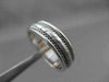 ESTATE WIDE 14KT WHITE GOLD TRIPLE ROPE WEDDING ANNIVERSARY RING 6mm #23159