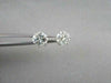 ANTIQUE 14KT GOLD 1.61CT 7MM ROUND 6 PRONG DIAMOND STUD EARRINGS F-G VS/SI