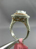 GIA EXTRA LARGE 4.34CT MULTI COLOR DIAMOND 18K 2 TONE GOLD HEART ENGAGEMENT RING