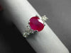 ESTATE 1.60CT DIAMOND & AAA OVAL CUT RUBY 14KT ROSE GOLD CLASSIC ENGAGEMENT RING
