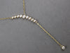 .49CT DIAMOND 14KT YELLOW GOLD GRADUATING JOURNEY SOLITAIRE LARIAT FUN NECKLACE