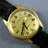 ESTATE CLASSIC 18KT YELLOW GOLD JUVEMIA AUTOMATIC CIRCULAR LADY'S WATCH #28033