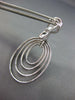 ESTATE LARGE 1.93CT DIAMOND 18KT WHITE GOLD MULTI OVAL CLIP ON HANGING EARRINGS