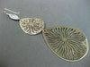 ESTATE LARGE .60CT DIAMOND 14KT WHITE YELLOW & ROSE GOLD SUNBURST PAVE EARRINGS