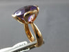 EXTRA LARGE 9.8CT DIAMOND & AAA AMETHYST 14KT ROSE GOLD 3D FLOWER ROSE LOVE RING