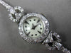 ANTIQUE LARGE 2.50CT OLD MINE MULTI SHAPE DIAMOND PLATINUM LADIES WATCH #2941