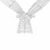 EXTRA LARGE 47.9CT DIAMOND 18KT WHITE GOLD ROUND & BAGUETTE MULTI ROW NECKLACE