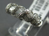 ESTATE 2.13CT DIAMOND 18KT WHITE GOLD ROUND & BAGUETTE ETERNITY ANNIVERSARY RING