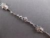 ESTATE .22CT DIAMOND 18KT WHITE GOLD 3D HEART & STAR BY THE YARD TENNIS BRACELET