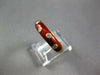 ESTATE .15CT DIAMOND & REED ENAMEL 18KT YELLOW GOLD ETOILE 5MM FUN RING