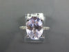 3.84CT DIAMOND & AAA LIGHT AMETHYST 14KT WHITE GOLD OVAL & ROUND FRIENDSHIP RING
