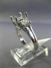 0.50CT PRINCESS DIAMOND 14KT WHITE GOLD 3 STONE SEMI MOUNT ENGAGEMENT RING #2872