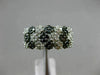 WIDE 1.0CT WHITE & BLACK DIAMOND 14KT WHITE GOLD MULTI ROW MULTI FLOWER FUN RING