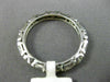 ANTIQUE .72CT DIAMOND 14KT WHITE GOLD 3D ETERNITY WEDDING ANNIVERSARY RING #2590