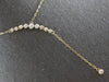 .49CT DIAMOND 14KT YELLOW GOLD GRADUATING JOURNEY SOLITAIRE LARIAT FUN NECKLACE