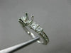 1.0CT ROUND & PRINCESS DIAMOND 14KT WHITE GOLD 3D SEMI MOUNT ENGAGEMENT RING SET