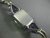 ANTIQUE SMITH PATTERSON 4.40CT OLD MINE DIAMOND & AMETHYST PLATINUM WATCH #2573
