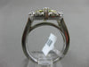 ESTATE 3.25CT DIAMOND & YELLOW TOPAZ 14K WHITE GOLD HALO FRIENDSHIP PROMISE RING
