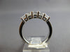 WIDE 1.25CT DIAMOND 14KT WHITE GOLD 3D PRINCESS 5 STONE WEDDING ANNIVERSARY RING