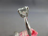 GIA 2.46CT WHITE & GRAY DIAMOND 18KT WHITE GOLD CUSHION & TRILLION 3 STONE RING