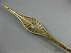 ANTIQUE EXTRA LARGE 2.25CT OLD MINE DIAMOND 18KT 2 TONE GOLD FILIGREE BROOCH PIN