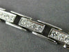 ESTATE WIDE 2.75CT ROUND DIAMOND 18K WHITE GOLD 3D TENNIS TOGLE BRACELET #21567