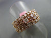 ESTATE WIDE 5.32CT WHITE & FANCY PINK DIAMOND 18KT ROSE GOLD 3D MULTI SHAPE RING