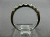 ESTATE .70 DIAMOND 14KT WHITE GOLD 3D 7 STONE CLASSIC WEDDING ANNIVERSARY RING