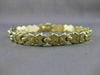 ESTATE WIDE 14KT YELLOW GOLD ITALIAN LINK DESIGN BRACELET 8mm STUNNING! #23308
