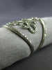 ESTATE EXTRA LARGE .85CT DIAMOND 14KT WHITE GOLD 3D FLOWER OPEN FILIGREE RING