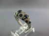 2.37CT DIAMOND & AAA SAPPHIRE 14K WHITE GOLD MULTI CIRCULAR ANNIVERSARY FUN RING