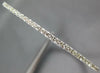 ESTATE .97CT DIAMOND 14KT WHITE GOLD 3D 1.5mm SEMI ETERNITY CUFF TENNIS BRACELET
