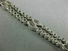 ANTIQUE LARGE 9.90CT DIAMOND & AAA RUBY 18K WHITE GOLD 3D LARIAT TENNIS NECKLACE
