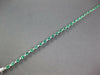4.17CT DIAMOND & AAA EMERALD 18K WHITE GOLD CLASSIC OVAL & ROUND TENNIS BRACELET